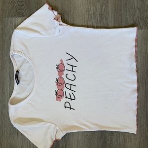 SHEIN ladies size Medium crop top. Peachy. Great shape. Stretchy soft material